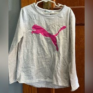 Girls Puma long sleeve shirt (like new)